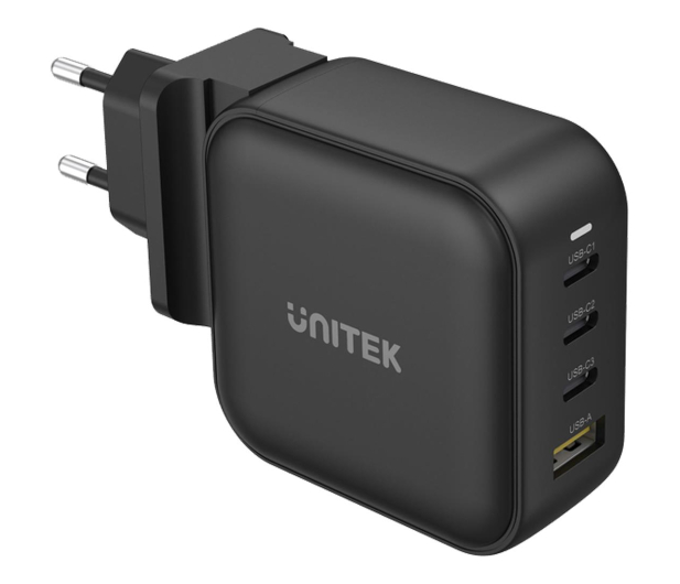 UNITEK Ładowarka sieciowa GaN - 4 porty, PD, 100W P1112ABK - 696031 - zdjęcie